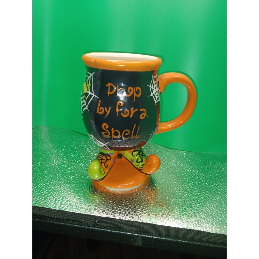 Cracker Barrel Drop By For A Spell Mug Halloween